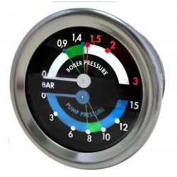ECM MANOMETER DOUBLE SCALE WITH BRACKET