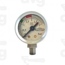 MANOMETER RADIAL FITTING 80/85 CHROME