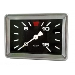 RECTANGULAR MANOMETER PUMP 0-15 GAGGIA