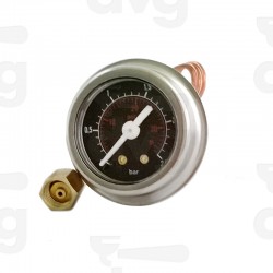 MANOMETER ISOMAC G1/8 CIL. FONDO NERO