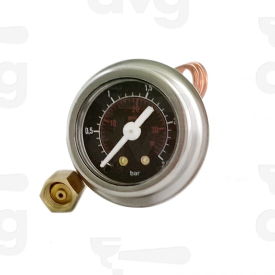 MANOMETER ISOMAC G1/8 CIL. FONDO NERO