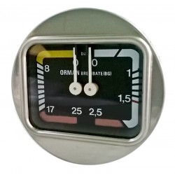 PAVONI DOUBLE SCALE MANOMETER NEW MODEL