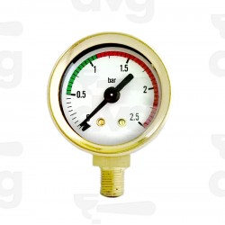 Manometru boiler espressor Pavoni Europiccola D40 0-2.5 BAR gold