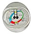 RANCILIO DOUBLE SCALE MANOMETER -WHITE