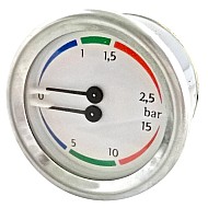 BOILER PUMP MANOMETER D.60 0-2.5/0-15 BAR