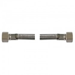 S. STEEL FLEX PIPE 100 CM. 3/8 FF