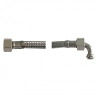 S. STEEL FLEX PIPE 200 CM. 3/8 FF WITH 1 CONICAL ELBOW