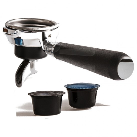 SINGLE DOSE COMPATIBLE LAVAZZA BLUE CAPSULE FILTERHOLDER MOD. SIMONELLI -WITH CURVED SPOUT