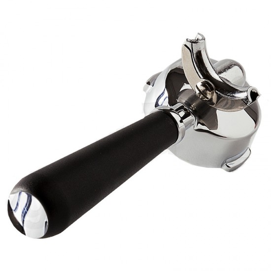 FILTERHOLDER 2 CUPS WITH COMFORT HANDLE AND CHROME PLUG