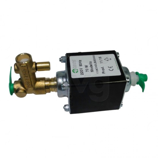 VIBRATORY PUMP FLUIDOTECH 1/8GAS 220/240V 50Hz 70W, EPDM, BY PASS