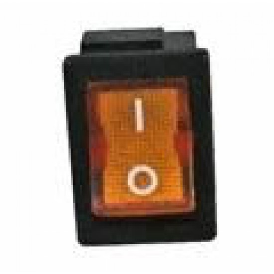 RECTANGULAR ORANGE ON-OFF SWITCH BRIGHT BUTTON