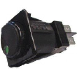 intrerupator - buton on/off pentru grup expresor cafea FAEMA ,negru cu semnal rosu / verde , 230V