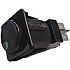 intrerupator - buton on/off pentru grup expresor cafea FAEMA ,negru cu semnal rosu / verde , 230V