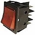 RECTANGULAR RED ON-OFF SWITCH BRIGHT BUTTON