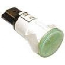 GREEN PILOT dia 15mm LIGHT W/FASTON