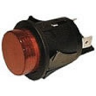 ROUND RED ON-OFF SWITCH BRIGHT BUTTON