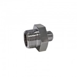 CONNECTOR 3/8M 1/8M FOR STEAM/WATER WAND -NSF CHROME