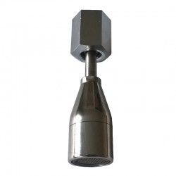 HOT WATER S. STEEL STEM AND CHROME NUT 3/8, LONG -WITHOUT PIPE