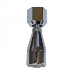  HOT WATER S. STEEL STEM AND CHROME NUT -WITHOUT PIPE 