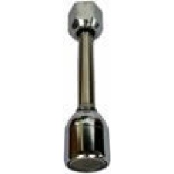 S. STEEL WATER STRAIGHT PIPE 110MM WITH CHROME STEM AND CHROME NUT