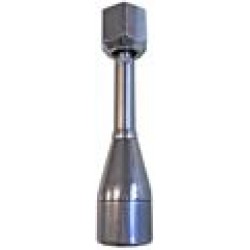 S. STEEL WATER STRAIGHT PIPE 125 MM WITH S. STEEL STEM AND CHROME NUT