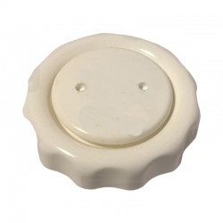 WHITE STEAM VALVE KNOB WITH WHITE PLUG -ADJUSTABLE FAEMA E61
