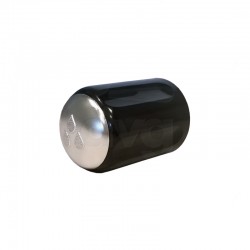 BLACK FAEMA COMPACT WATER VALVE KNOB W/CHROMED TOP
