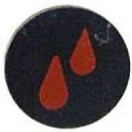 GAGGIA ADHESIVE WATER COLLECTION RED PLATE