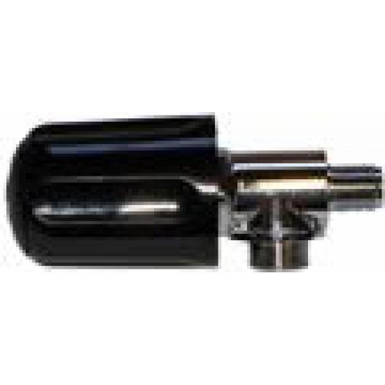 CHROMED STEAM VALVE COMPLETE WITH COMPACT STYLE HANDLE