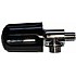 CHROMED STEAM VALVE COMPLETE WITH COMPACT STYLE HANDLE