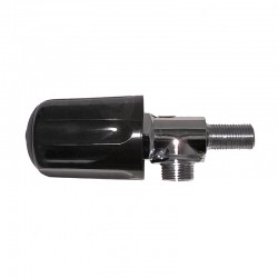 CHROMED STEAM VALVE COMPLETE WITH COMPACT STYLE HANDLE