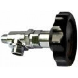 CHROMED STEAM VALVE COMPLETE WITH E61 STYLE HANDLE