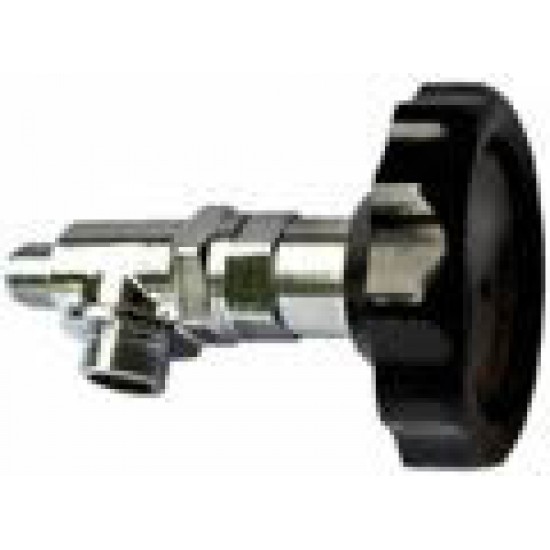 CHROMED STEAM VALVE COMPLETE WITH E61 STYLE HANDLE