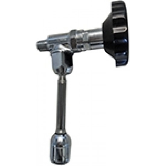K4 VALVE COMPLETE WITH S. STEEL WATER WAND, SHINE BLACK KNOB AND PLUG
