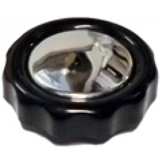 STEAM VALVE KNOB WITH PLUG CHROME -COMPATIBLE FAEMA E61 LEGEND