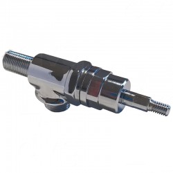 CHROMED STEAM VALVE WITH SHAFT FOR E61 STYLE HANDLE