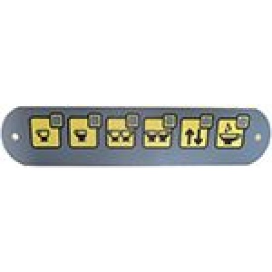 6 PANEL BUTTONS FE NEUTRAL GREY WITH DOUBLE-SIDED