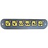 6 PANEL BUTTONS FE NEUTRAL GREY WITH DOUBLE-SIDED