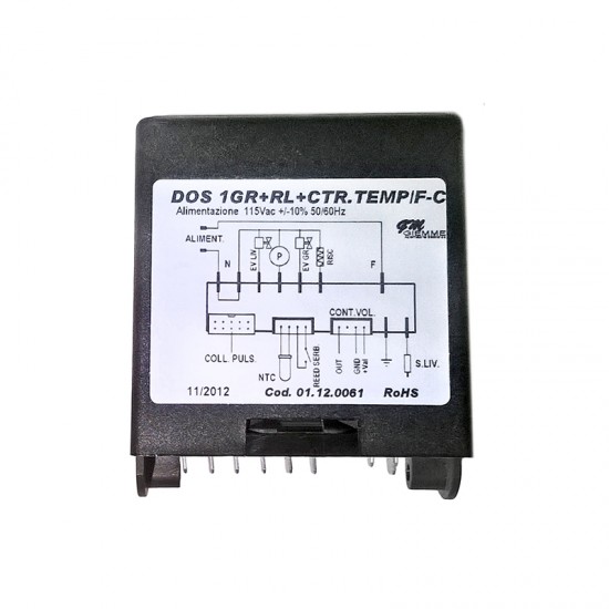 ELECTRONIC BOX DALLA CORTE 115V RL0 1GR.+RL+CTR+TEMP./F-C
