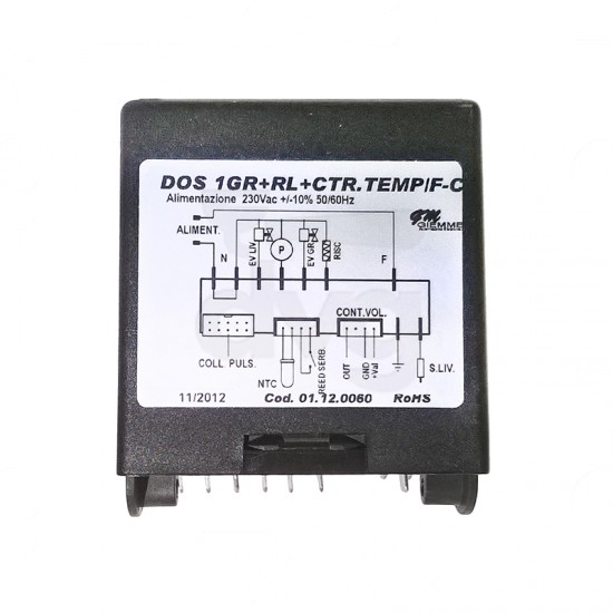 ELECTRONIC BOX DALLA CORTE 230V RL0 1GR.+RL+CTR+TEMP./F-C