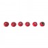RED SILK-SCREEN PRINTED BUTTON SET MI SED