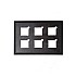 HOUSING TOUCH PANEL 6 BUTTON 6 LED