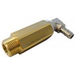 SAFETY VALVE 3/8'' 1,5 BAR WITH 90° DRAIN DIA 8