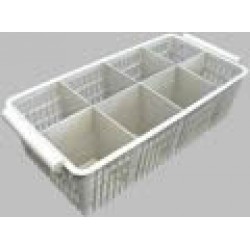 Cutlery washing nylon basket with 8 divisions