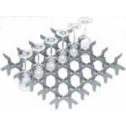 Plastic rack 6x6 36 Glasses Dia 73mm
